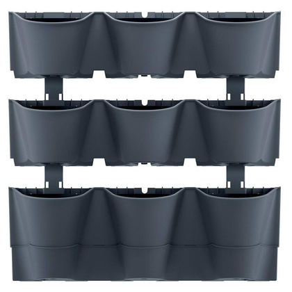 Kwietnik ogród wertykalny wiszący antracyt