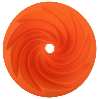 Forma silikonowa do pieczenia babki na babkę babka z kominem foremka kwiat 23,5 cm