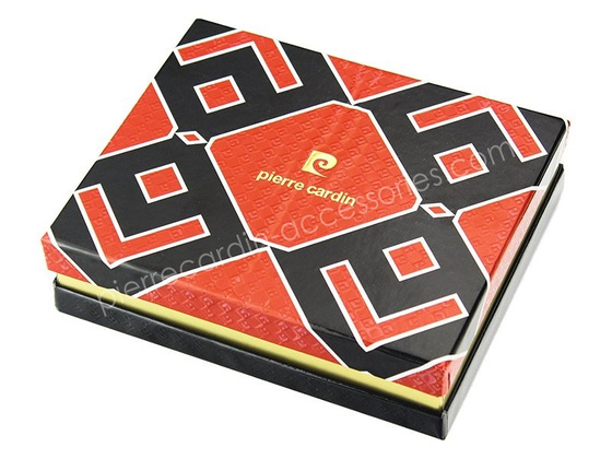 Portfel męski skórzany PIERRE CARDIN FOSSIL TILAK12 8806 RFID Popiel