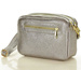 Torebka listonoszka skórzana messenger courier bag - MARCO MAZZINI srebrny - min. zamówienie 20 / 50 / 100 szt.