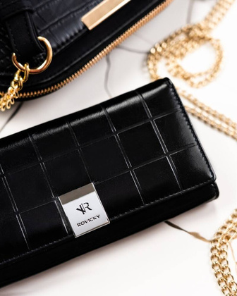 Duzy portfel damski ze skory naturalnej i ekologicznej