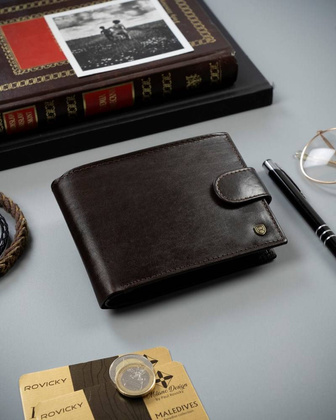 Elegancki portfel męski z membraną antyskimmingową