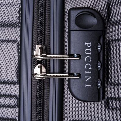 Średnia walizka PUCCINI CALIFORNIA ABS018B 8 Szara