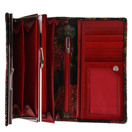 Portfel damski skórzany KEMER 007D Multikolor - min. zamówienie 20 / 50 / 100 szt.