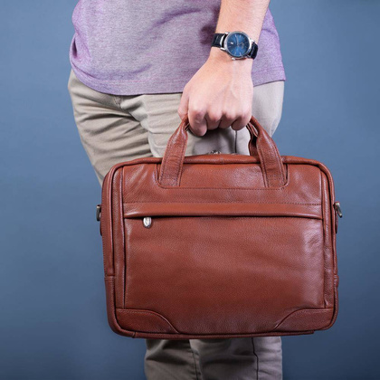 Aktówka na laptopa Montclare 13,3" brązowa