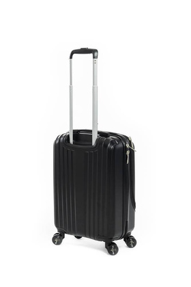 LYS Paris Tunis Mała twarda czarna walizka kabinowa na kółkach 55 cm