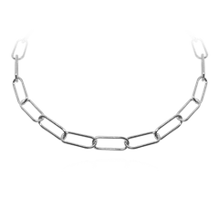 MINET Naszyjnik srebrny w stylu włoskim - Ag 925/1000 - 10,15g