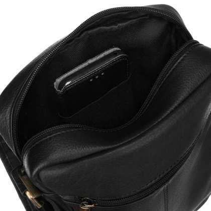 Listonoszka męska ze skóry naturalnej