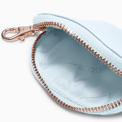 Brelok z saszetkami skórzanymi PUCCINI VULCANO ZN92512 7B Niebieski