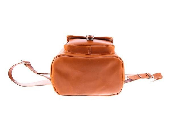 Duży plecak skórzany KEMER VOOC Vintage P38 brąz