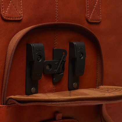 Torba rowerowa z miejscem na tablet 9,7" oraz laptop 15,6" Koniak - min. zamówienie 20 / 50 / 100 szt.