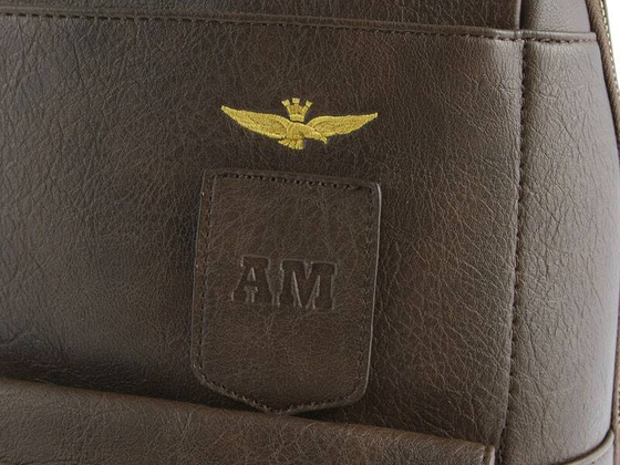 Plecak na laptop 16' AERONAUTICA MILITARE Pilot Brązowa