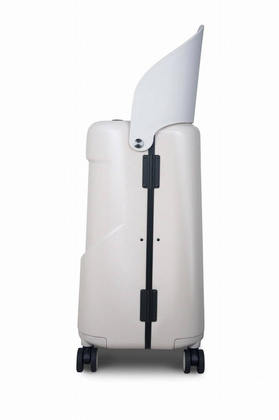 Walizka podróżna średnia z siedziskiem dla dziecka Light Grey MiaMily