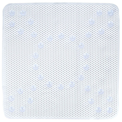 Mata antypoślizgowa pod prysznic biała 53x53 cm