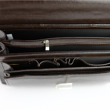 524 Torba męska 2-komorowa - brąz KEMER