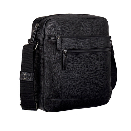 Męska torba Canaletto – skóra groszkowana i niklowane wykończenia TM370s33