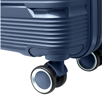 Średnia walizka PUCCINI CASABLANCA PP023B 7A Granatowa