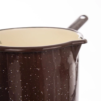 Garnek rondel rondelek emaliowany 1,2 l brązowy