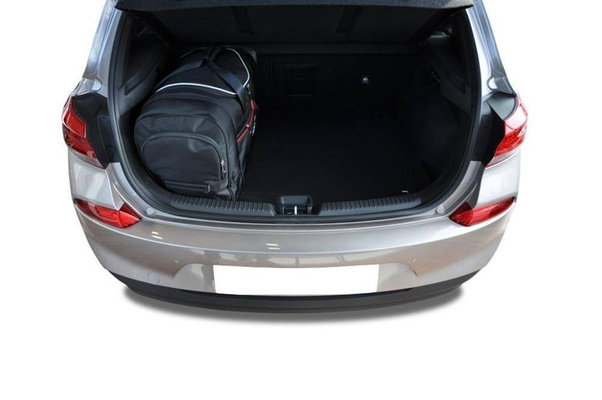 HYUNDAI i30 HATCHBACK 2017+ TORBY DO BAGAŻNIKA 4 SZT KJUST