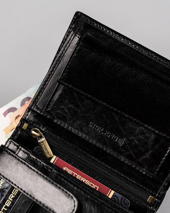 Skórzany portfel męski na karty