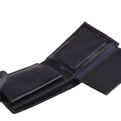 Portfel męski skórzany KEMER M 3 Czarny - min. zamówienie 20 / 50 / 100 szt.