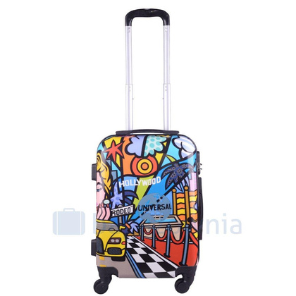 Mała kabinowa walizka KEMER RGL PRINT S Picasso Multikolor