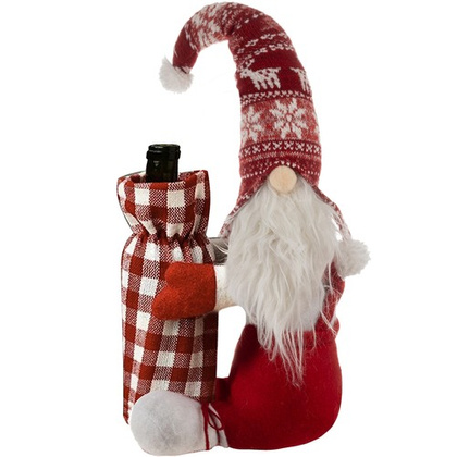 Skrzat świąteczny z torbą na butelkę Ruhhy 22508