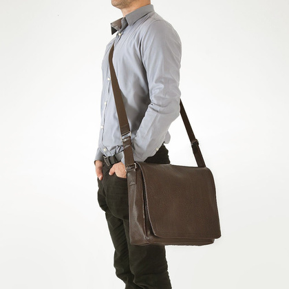 Torba na laptop 15" KEMER SOLIER S11 Brązowa - min. zamówienie 20 / 50 / 100 szt.