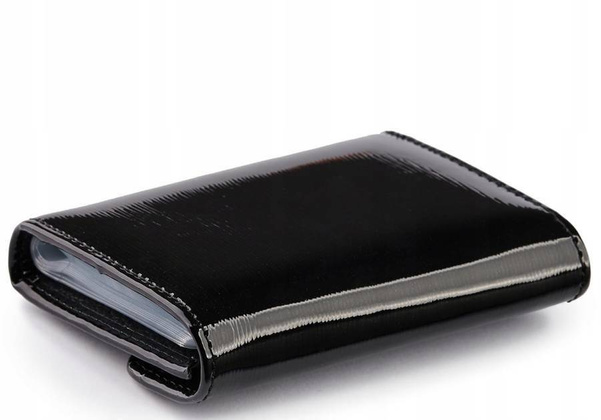 Skórzane etui na dokumenty i karty Peterson Czarne