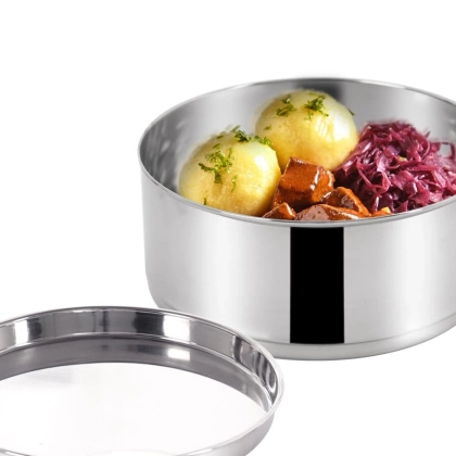 Menażka obiadowa stalowa 3-poziomowa do przenoszenia żywności 3x1,3 l