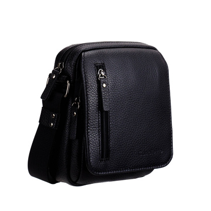 Mała męska torba Canaletto – skóra groszkowana, klapka na magnes TM130