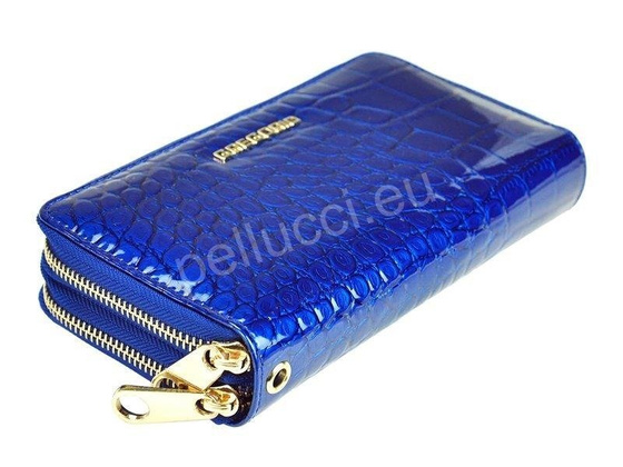 Portfel damski skórzany PELLUCCI BC-118 Ciemny Brąz