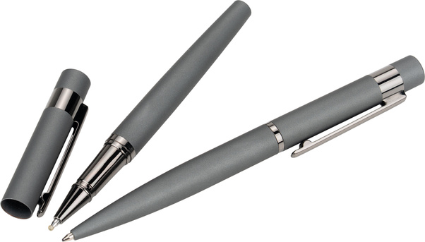 Zestaw piśmienny długopis i pióro kulkowe soft touch PORTO VEHLO MoLu