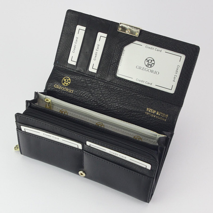 Portfel damski skórzany PELLUCCI GS-106 popiel