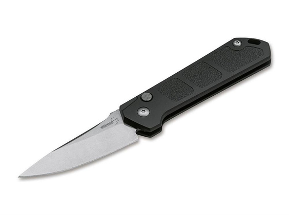 Nóż Boker Plus Kihon Auto Stonewash AUS8 Czarny