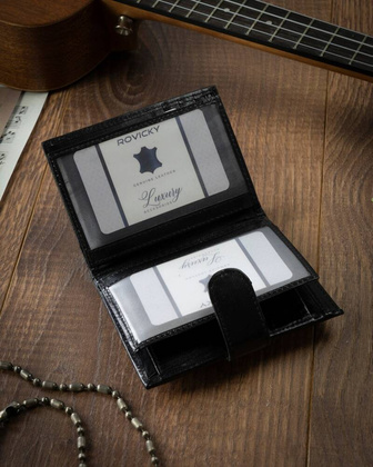 Elegancki portfel meski ze skory naturalnej