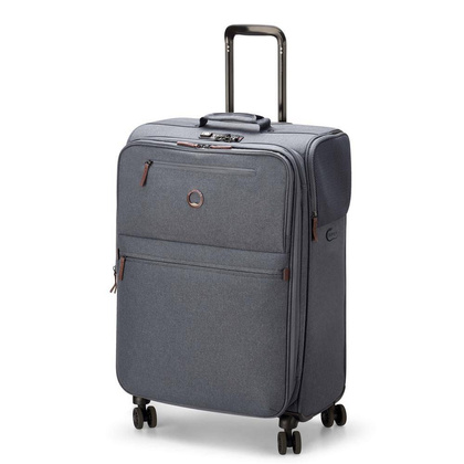 Delsey Maubert 2.0 średnia antracytowa miękka walizka na kółkach 69 cm