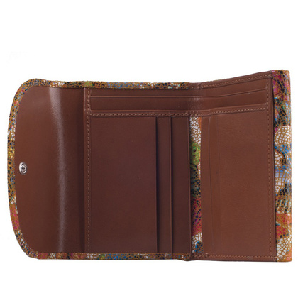 Portfel damski skórzany KEMER 015D Żółty - min. zamówienie 20 / 50 / 100 szt.