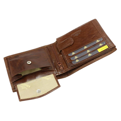 Skórzany męski portfel IBIZA 1373 czarny