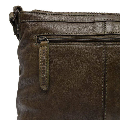 Torebka damska skórzana na ramię Zielony - min. zamówienie 20 / 50 / 100 szt.