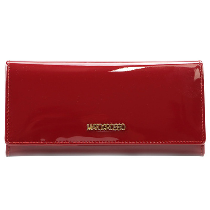 Portfel damski skórzany PELLUCCI 0946-403 RFID ciemny czerwony