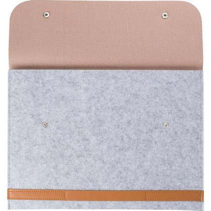 Etui na laptopa 14" z filcu RPET, teczka na dokumenty