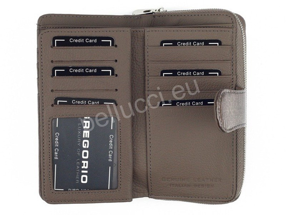 Portfel damski skórzany PELLUCCI LN-116 Czerwony