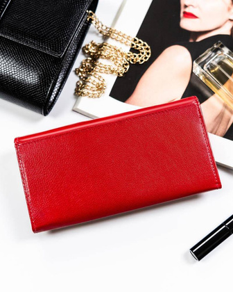 Portfel damski skórzany RD-23-GCL-4 RED