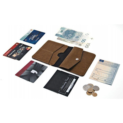 Portfel męski KEMER SOLIER SW15A Brązowy - min. zamówienie 20 / 50 / 100 szt.