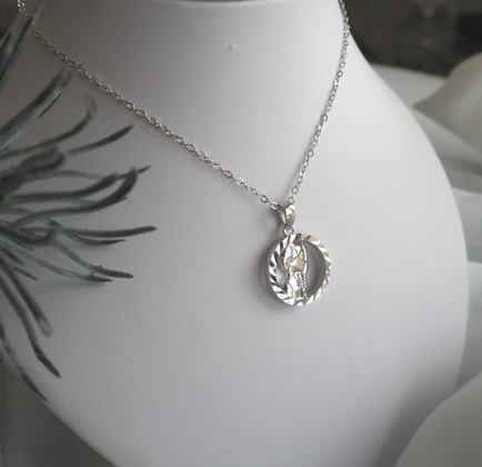 MINET Srebrny naszyjnik Zodiac PANNA