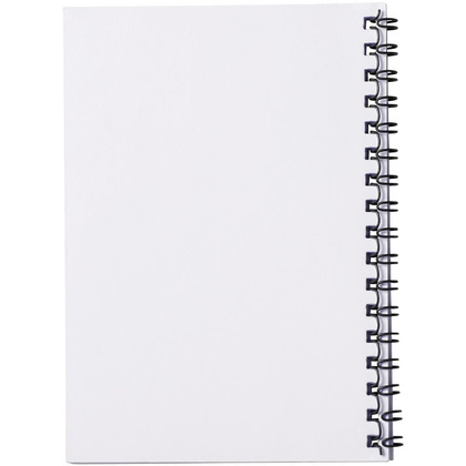bialy z biala spirala, notatnik A6