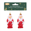 Ozdoby choinkowe MIKOŁAJ Z WORKIEM kpl. 2szt