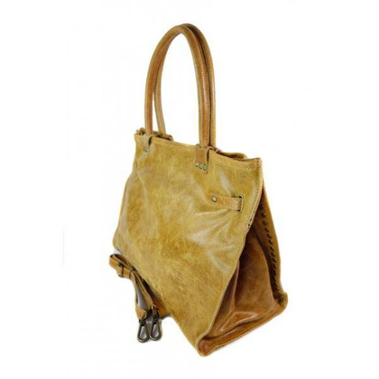 Duża pojemna torba na ramię Shopper Bag camel SB577C KEMER