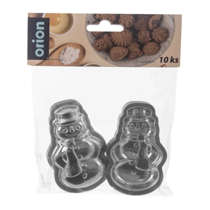 Foremka stalowa na ciasteczka pierniki bałwan 10 szt.